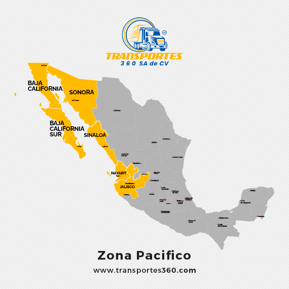 Zona Pacifico Transportes 360